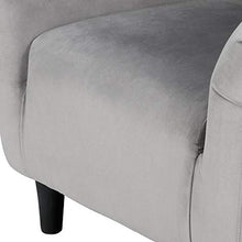 Load image into Gallery viewer, YAHEETECH Velvet Arm Chair Home Modern Club Chair Accent Chair Upholstered Barrel Chair Gray