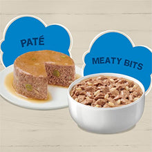 Load image into Gallery viewer, Purina Friskies Ocean Favorites Wet Cat Food Pate and Meaty Bits Variety Pack With Salmon and Tuna - (24) 5.5 oz. Cans