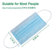 Load image into Gallery viewer, Sfavereak 50pcs Disposable Face Mask 3 Layers Safety Masks With Elastic Ear Loop Comfortable for Blocking Dust Air Pollution Protection, 1count