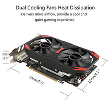 Load image into Gallery viewer, SAPLOS GeForce GTX 1050 Ti Graphics Card,4GB,GDDR5,128 Bit,DVI/HDMI/DP,PCI Express 3.0 X16,Computer GPU,Desktop Video Card for PC Gaming,Dual Fans,DirectX 12