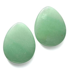 Load image into Gallery viewer, CrystalTears Thumb Worry Healing Stone Pocket Palm Stone Crystals Therapy Geometry, Green Aventurine