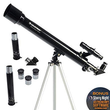 Load image into Gallery viewer, Celestron - PowerSeeker 50AZ Telescope - Manual Alt-Azimuth Telescope for Beginners - Compact and Portable - BONUS Astronomy Software Package - 50mm Aperture