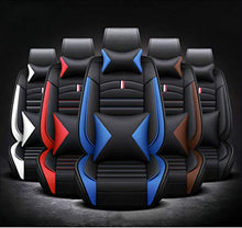 Load image into Gallery viewer, ANKIV Full Set Universal Fit 5 Seats Car Waterproof Pu Leather Front Rear Car Seat Cushion Cover with Headrest Waist Support Pillows for Sedan or SUV