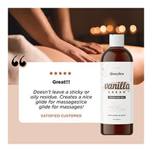 Load image into Gallery viewer, Vanilla Massage Oil for Massage Therapy - Sensual Massage Oil for Couples with Aromatherapy Oils Jojoba Sweet Almond & Coconut Oil for Powerful Skin Care Benefits - Therapeutic Relief Couples Gift