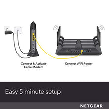 Load image into Gallery viewer, NETGEAR Nighthawk Cable Modem CM1200 - Compatible with all Cable Providers including Xfinity by Comcast, Spectrum, Cox | For Cable Plans Up to 2 Gigabits | 4 x 1G Ethernet ports | DOCSIS 3.1, Black