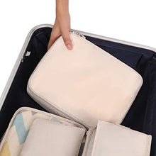 Load image into Gallery viewer, BAGAIL 8 Set Packing Cubes, Lightweight Travel Luggage Organizers with Shoe Bag, Toiletry Bag & Laundry Bag (Cream)