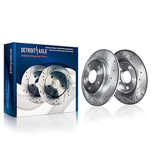 Load image into Gallery viewer, Detroit Axle - Front & Rear Drilled Slotted Rotors + Ceramic Brake Pads Replacement for Lexus ES350 Toyota Avalon Camry - 10pc Set
