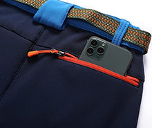 Load image into Gallery viewer, DAFENGEA Kids Snow Ski Pants Hiking Boys Girls Outdoor Waterproof Windproof Fleece Warm Snowboard Pants,KZ2068-SkyBlue-12Y