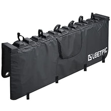 Load image into Gallery viewer, LEETPIC Tailgate Bike Pads for 61" Full-Sized Truck Tailgate with Secure Bike Frame Straps Carry up to Six Bikes, Tailgate Bike Cover with Utility Ring