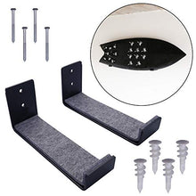 Load image into Gallery viewer, Ho Stevie! Surfboard Wall Mount - Minimalist Wall Racks for Shortboards and Longboards (Screws Included) (Black)