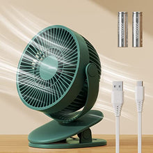 Load image into Gallery viewer, JISULIFE Neck Fan 4000 mAh Hands Free Bladeless Fan+ Stroller Fan Clip on Desk Fan 4000 mAh Rechargeable for Indoor Outdoor