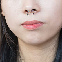 Load image into Gallery viewer, 20G Fake Nose Rings Hoop Clip-on Stainless Steel Septum Jewelry Non Piercing Cartilage Earring Lip Rings Faux Nose Ring Piercing Jewelry