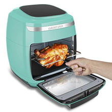 Load image into Gallery viewer, GoWISE USA GW77723 11.6-Quart Air Fryer Toaster Oven with Rotisserie & Dehydrator + 50 Recipes, Vibe Mint