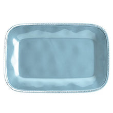 Load image into Gallery viewer, Rachael Ray Cucina Dinnerware 8-Inch x 12-Inch Stoneware Rectangular Platter, Agave Blue -