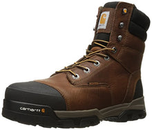 Load image into Gallery viewer, Carhartt mens 8" Energy Waterproof Composite Toe Cme8355 Industrial Boot, Peanut Oil Tan Leather, 15 Wide US