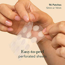Load image into Gallery viewer, Rael Acne Pimple Healing Patch - Absorbing Cover, Invisible, Blemish Spot, Hydrocolloid, Skin Treatment, Facial Stickers, Two Sizes 10mm & 12mm, Blends in with skin (96 Count)