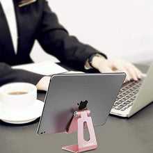 Load image into Gallery viewer, Adjustable Cell Phone Stand, CreaDream Phone Stand, Cradle, Dock, Holder, Aluminum Desktop Stand Compatible With Phone Xs Max Xr 8 7 6 6s Plus SE Charging, Accessories Desk,All Mobile Phones-Rose Gold