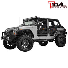 Load image into Gallery viewer, EAG Safari Tubular Door with Side View Mirror Fit for 07-18 Wrangler JK 4 Door Only