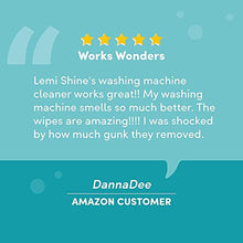 Load image into Gallery viewer, Lemi Shine Natural Washing Machine Cleaner + Wipes - 4-1.76 oz + 4 Wipes - 2 Pack Bundle - 8 Uses Total
