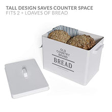 Load image into Gallery viewer, Barnyard Designs Old Country Brand Kitchenware Bundle Set, Metal Canisters, Napkin Holder, Bread Box Storage Container, Farmhouse Kitchen Counter, White