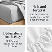 Load image into Gallery viewer, Bare Home Fitted Bottom Sheet Crib - Premium 1800 Microfiber - Ultra-Soft Wrinkle Free - Deep Pocket - Crib Fitted Sheet (Crib, Black)