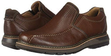 Load image into Gallery viewer, Clarks Mens Un Ramble Step Brown Loafers & Slip Ons Casual Shoes 7