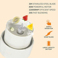 Load image into Gallery viewer, Portable Blender for Juice, Personal Size Blender Cup for Shakes and Smoothies Juicer Cup with USB Rechargeable Mini Blender 300ML 10oz Personal Blender for Home Travel Office Outdoor