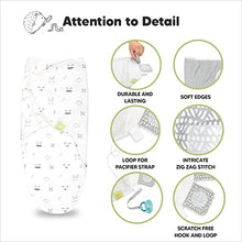 Load image into Gallery viewer, Organic Baby Swaddle Sleep Sacks - 3-Pack Newborn Baby Swaddles 0-3 Months - Ergonomic Baby Sleep Sack - Infant Swaddle Sleep Sacks - Swaddling Wrap Blanket Sleeping Bag for Newborn, Infant (Nordic)
