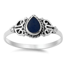 Load image into Gallery viewer, Vintage Celtic Simulated Black Onyx Promise Ring New .925 Sterling Silver Band Size 12