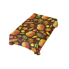 Load image into Gallery viewer, ALAZA Thanksgiving Seamless Pattern with Harvest Hand-Dr Thanksgiving Tablecloth,Washable Tablecloth,60 x 108 Inch Oblong/Rectangle Tablecloth for Family Dinner,Indoor or Outdoor Parties Etc