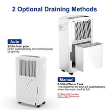 Load image into Gallery viewer, Shinco 2,000 Sq.Ft Dehumidifier for Basements, Home, Office, Bedroom, Bathroom, Laundry room and Garage. Auto or Manual Drain, Quietly Remove Moisture & Control Humidity