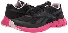 Load image into Gallery viewer, Reebok Women's ZTAUR Running Shoe, Black/Pure Grey/Frost Berry, 8