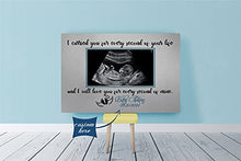 Load image into Gallery viewer, Miscarriage Memorial Canvas| Carried You Every Second| Custom Sonogram for Loss of Baby| In Loving Memory Baby Bump in Heaven| Memorial Unborn Gift| Miscarriage Sympathy Gift| N1915 (16x12 inch)