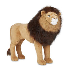 Load image into Gallery viewer, Melissa & Doug Standing Lion Lifelike Stuffed Animal with Full Mane, More Than 2 Feet Tall, Nearly Three Feet Long Brown