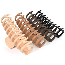 Load image into Gallery viewer, FRAMAR Large Claw Clips For Thick Hair – Large Hair Clip For Thick Hair, Girls Hair Clips Claw, Big Hair Clips For Thin Hair, Hair Claws Clips For Hair, Matte Claw Clips, Neutral Hair Clips 4 Pack