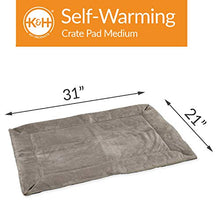 Load image into Gallery viewer, K&H Pet Products Self-Warming Crate Pad Gray Medium 21 X 31 Inches