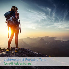 Load image into Gallery viewer, Two-Person Popup Tent - 2 to 3-Season Lightweight Dome Tent for Camping Accessories - Includes Rainfly and Carrying Bag by Wakeman Outdoors