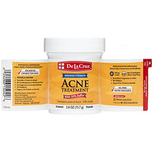 Load image into Gallery viewer, De La Cruz 10% Sulfur Ointment Acne Treatment - Medication to Clear Cystic Acne Pimples and Blackheads on Face and Body - Made in USA - 2.6 oz (6 Pack)