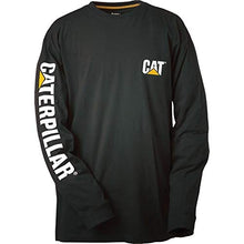 Load image into Gallery viewer, Caterpillar Men's Big and Tall Trademark Banner Long Sleeve T-Shirt (Regular and Big & Tall Sizes), Black, 3X Large