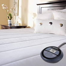 Load image into Gallery viewer, Sunbeam King Heated Mattress Pad, Quilted Construction for Enhanced Comfort with 10 Heat Settings, 10 Hours Auto-Off, 18 inch Deep, 5 Year Warranty, KING