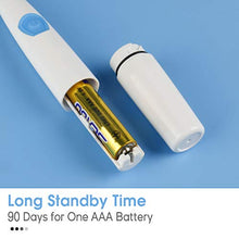 Load image into Gallery viewer, Kids Electric Toothbrushes, Electric Toothbrush Kids Sonic Toothbrush Electronic Toothbrush, Battery Power Tooth Brush with Replacement Heads, IPX7 Waterproof, Blue