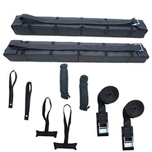 Load image into Gallery viewer, Alfa Gear Universal 34" Long Folding Lightweight Anti-Vibration Kayak Soft Roof Rack pad for Kayak/Canoe/Surfboard/Paddle Board/SUP/and Water Sports with Hood Loop and Trunk Straps
