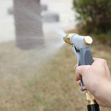 Load image into Gallery viewer, HOMY Garden Hose Nozzle, Heavy Duty Metal in Zinc Alloy Body with Full Brass Nozzle & ABS Plastic with Rubber Coating, High Pressure Metal Water Spray Gun,Best for Watering,Washing(Gray Color)