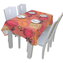 Load image into Gallery viewer, ALAZA Pumpkins Autumn Tablecloth,Washable Tablecloth,54 x 72 Inch Oblong/Rectangle Tablecloth for Family Dinner,Indoor or Outdoor Parties