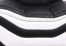 Load image into Gallery viewer, Beverly Fine Furniture 3 Piece Aldo Modern Sofa Set, Black/White