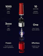 Load image into Gallery viewer, OYeet Personal Blender Shakes and Smoothies 10 Sec Quick Nutrition Extractor 1000W iF Design Award BPA Free Recipes Available(Coral Red)