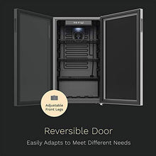 Load image into Gallery viewer, hOmeLabs Beverage Refrigerator and Cooler - 120 Can Mini Fridge with Glass Door for Soda Beer or Wine - Small Drink Dispenser Machine for Office or Bar with Adjustable Removable Shelves