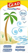 Load image into Gallery viewer, Glad ForceFlexPlus Tall Kitchen Drawstring Trash Bags - 13 Gallon Trash Bag, Febreze Beachside Breeze - 80 Count (Package May Vary)