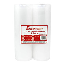 Load image into Gallery viewer, EverOne Vacuum Sealer Bag Roll for Sous Vide & Food Saver, 11\ X 50', 2Count