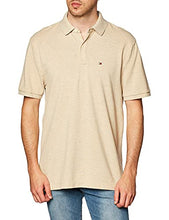 Load image into Gallery viewer, Tommy Hilfiger Men's Regular Short Sleeve Polo Shirt in Classic Fit, Khaki Heather, XL